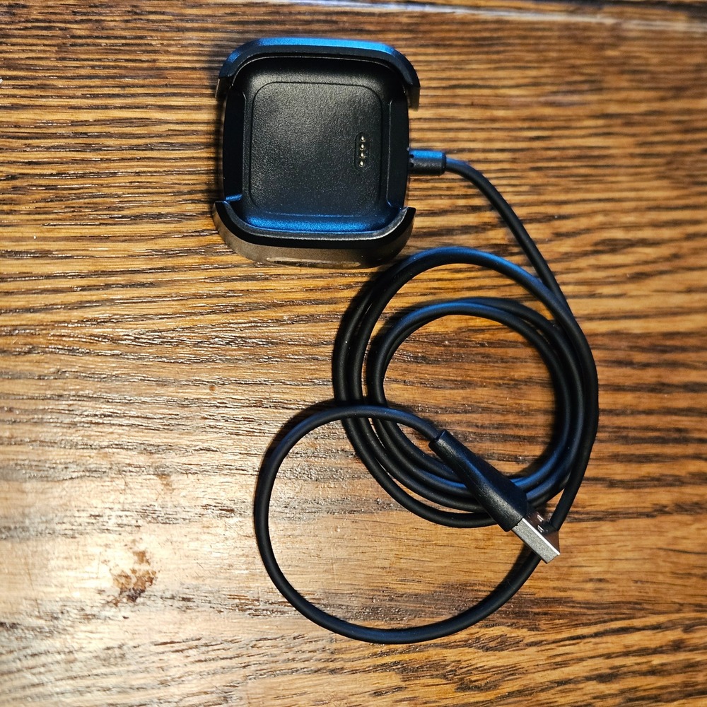 Fitbit Versa 2 Charging Dock Cable USB Replacement Power Cradle Black